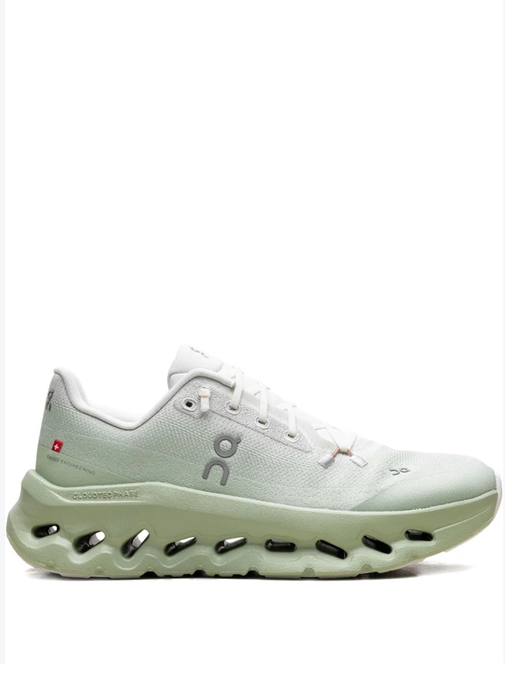 On Running Woman’s Cloudtilt Ivory Sage Casual Running Shoes Size 9
